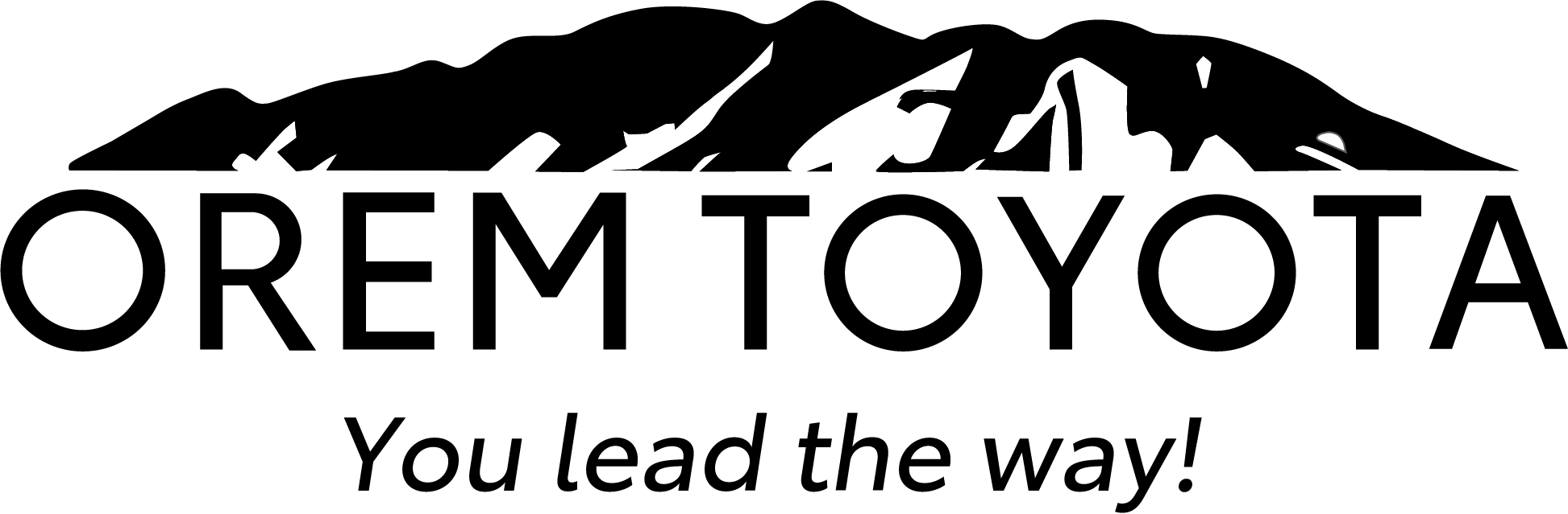 Orem Toyota Logo with Slogan - Black